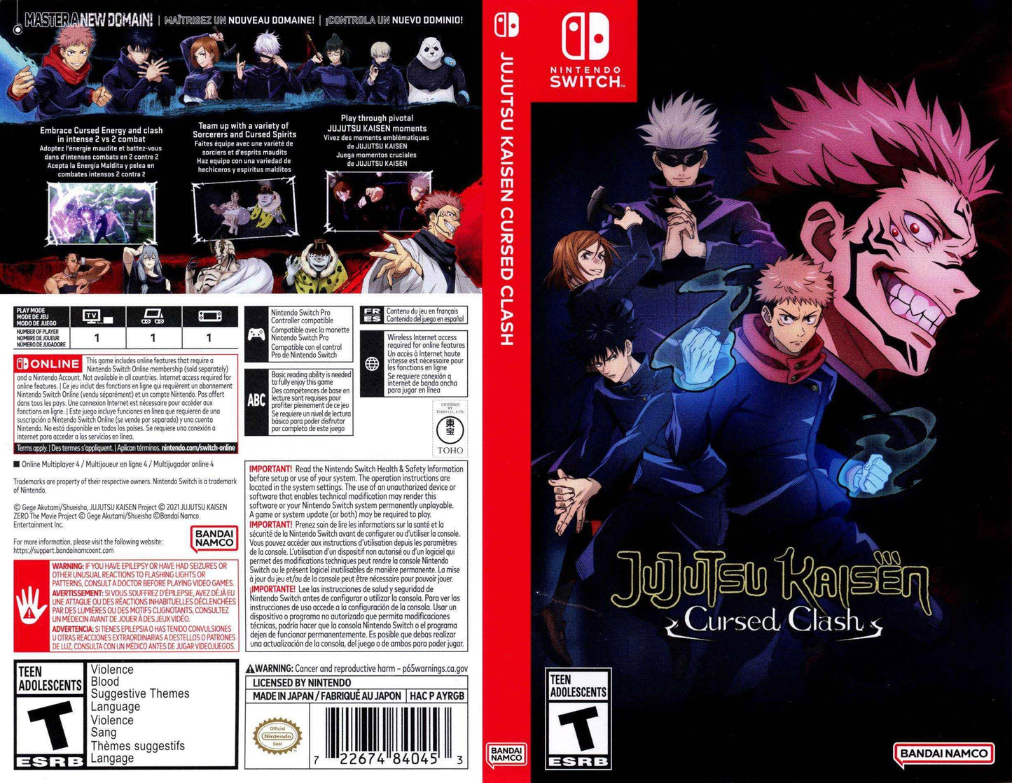 Jujutsu Kaisen Cursed Clash Cover Art - WOI Solutions