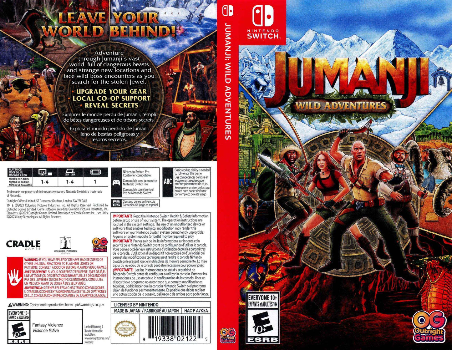 Jumanji Wild Adventures Cover Art - WOI Solutions