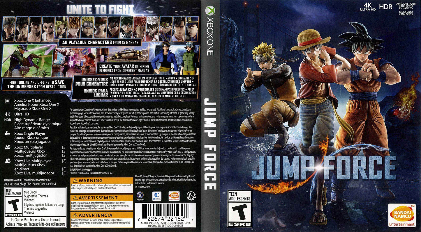 Jump Force Cover Art - WOI Solutions
