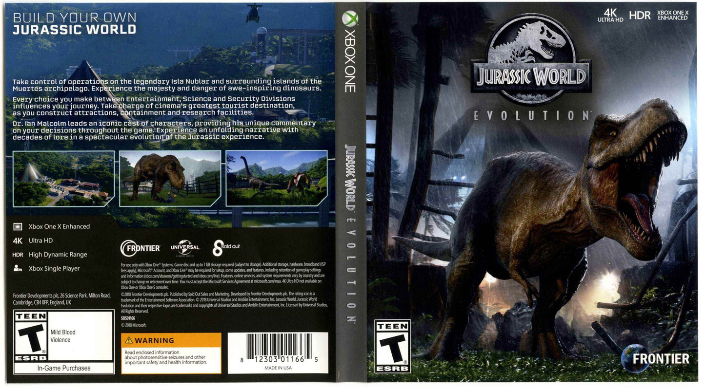 Jurassic World Evolution Cover Art - WOI Solutions
