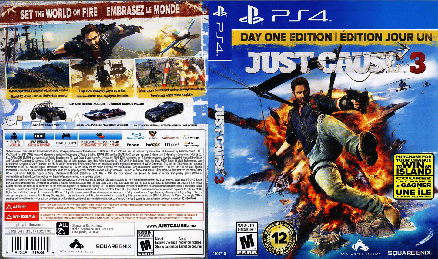Just Cause 3 Cover Art - WOI Solutions