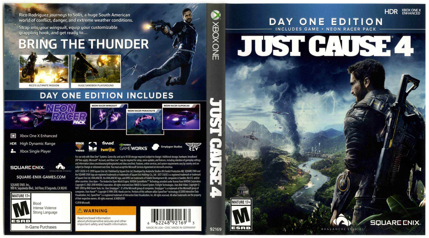 Just Cause 4 Cover Art - WOI Solutions