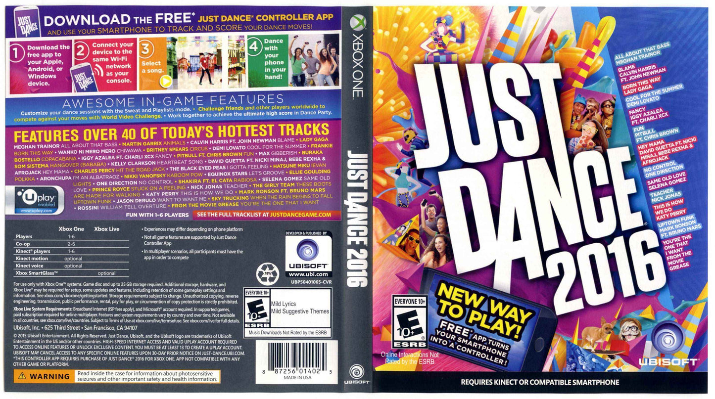 Just Dance 2016 Cover Art - WOI Solutions