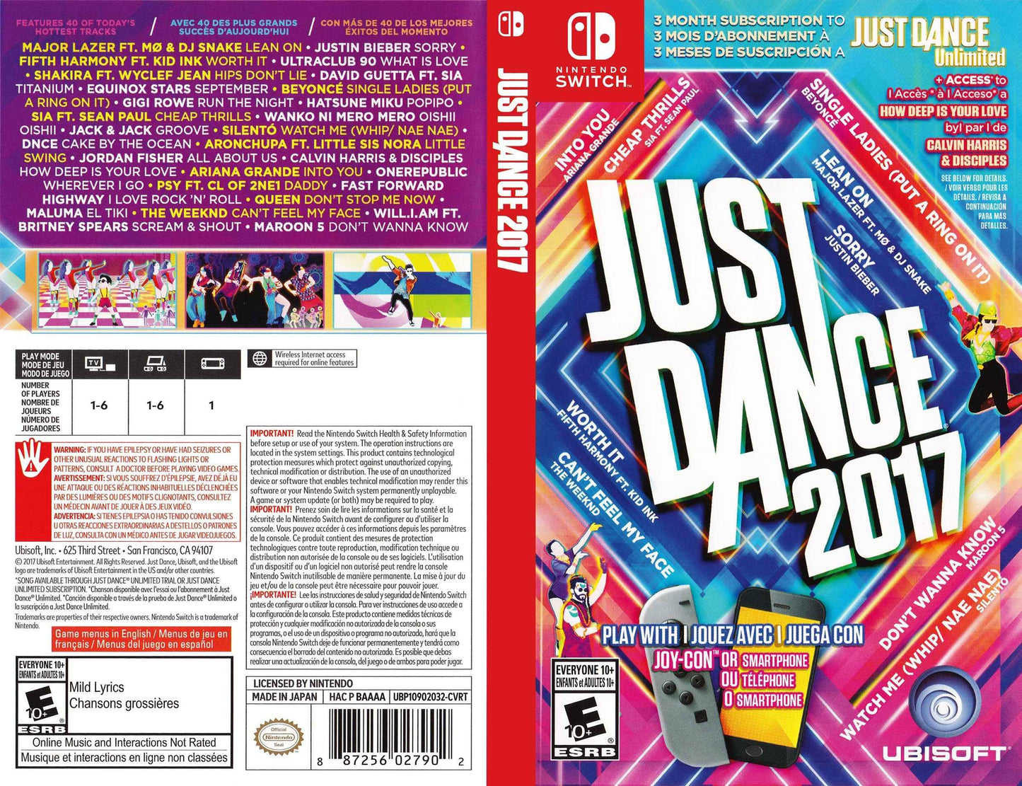 Just Dance 2017 Cover Art - WOI Solutions