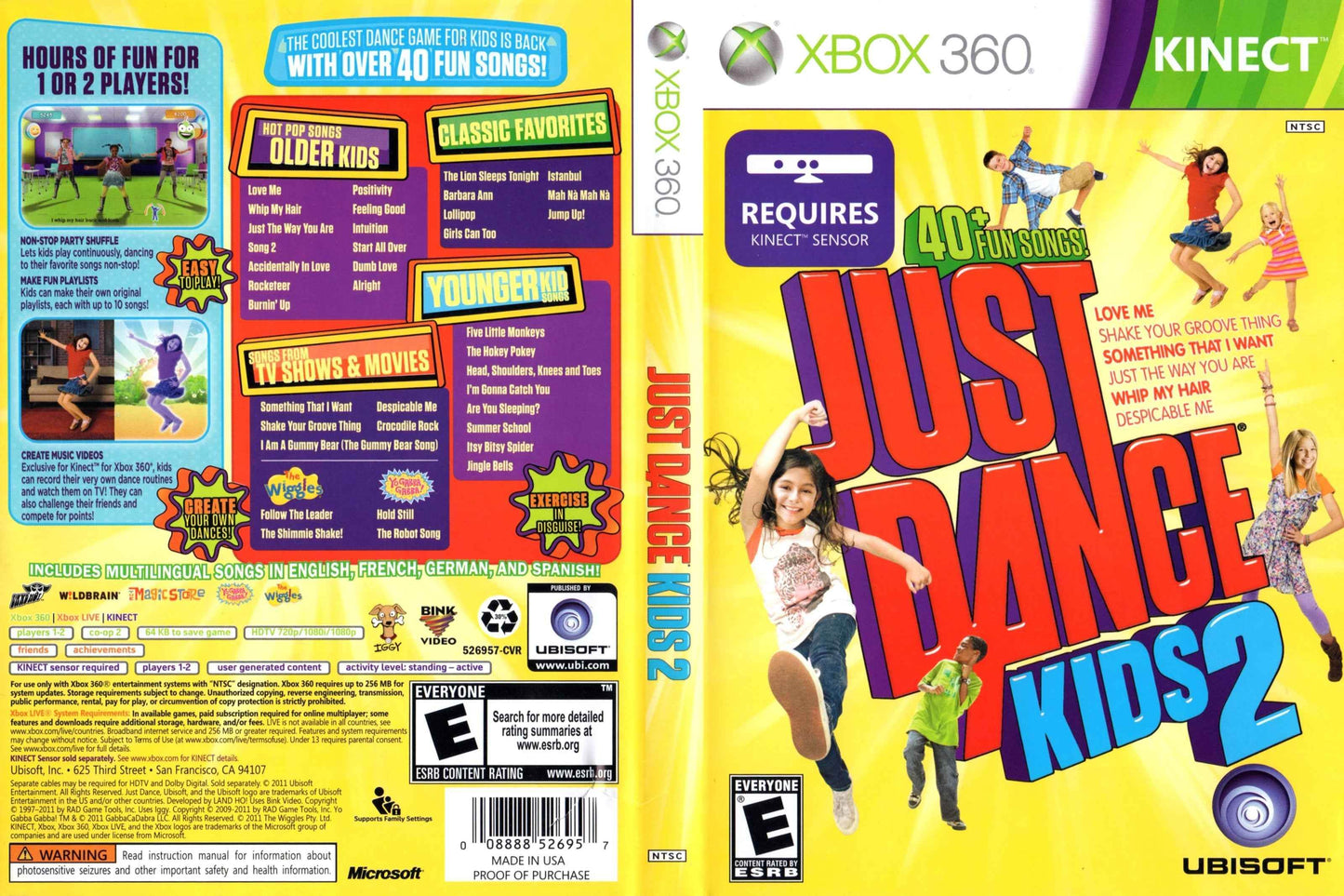Just Dance Kids 2 Cover Art - WOI Solutions