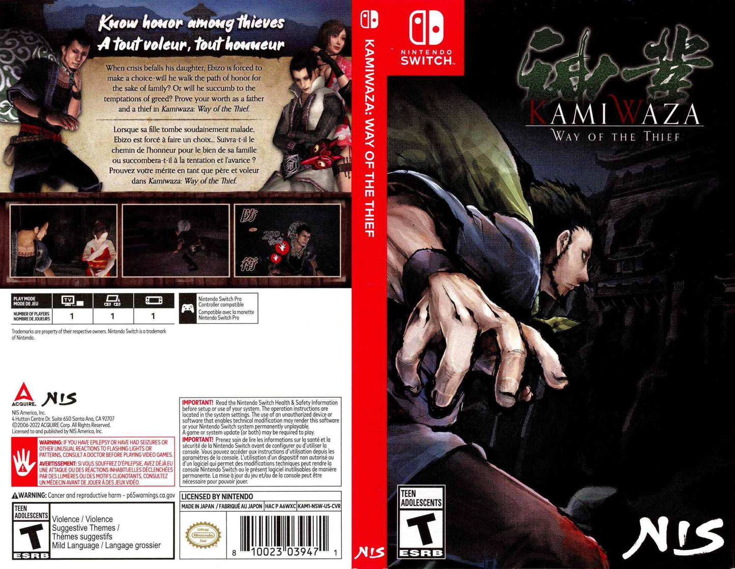 Kamiwaza Way of the Thief Cover Art - WOI Solutions