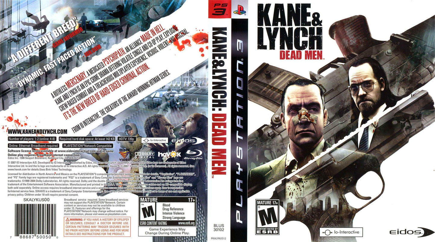 Kane & Lynch Dead Men Cover Art - WOI Solutions