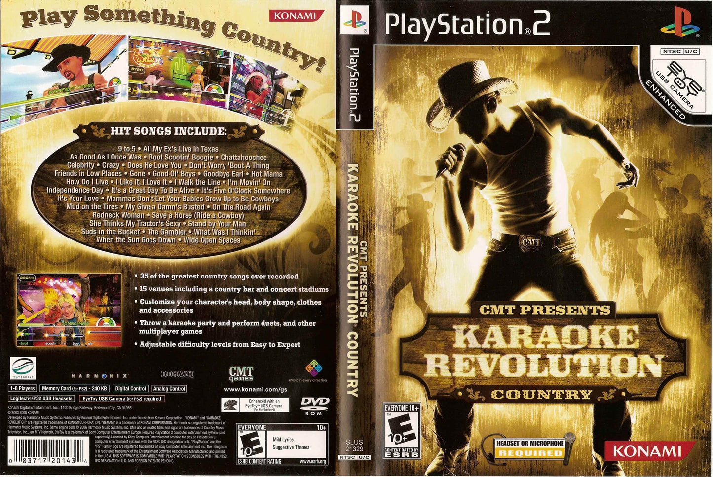 Karaoke Revolution Country Cover Art - WOI Solutions