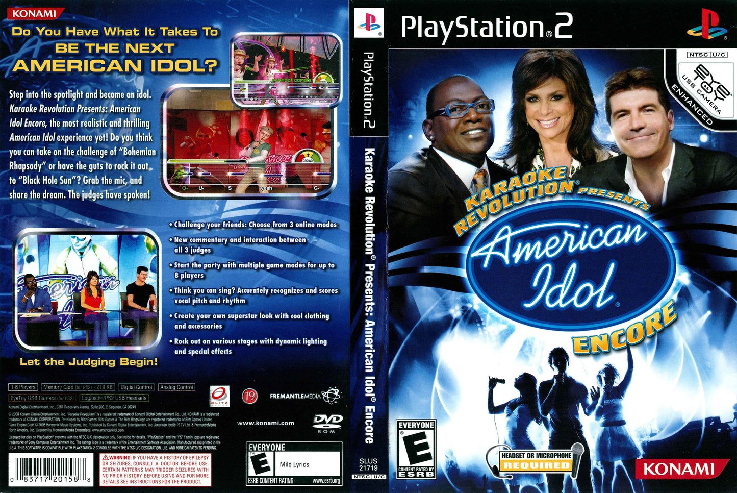 Karaoke Revolution Presents American Idol Encore Cover Art - WOI Solutions