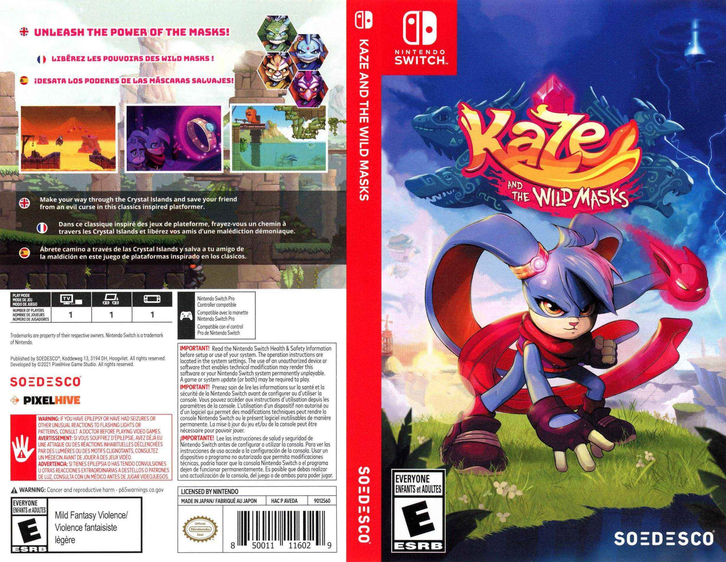 Kaze and the Wild Masks Cover Art - WOI Solutions