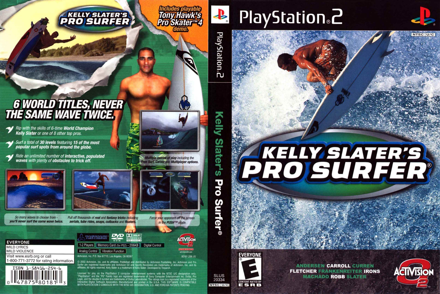 Kelly Slater's Pro Surfer Cover Art - WOI Solutions