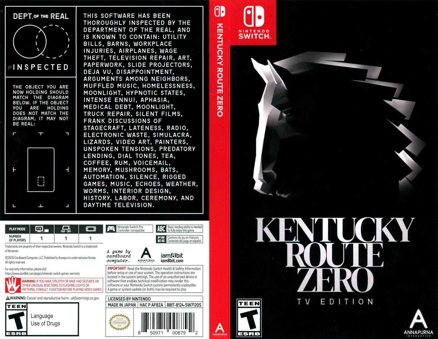 Kentucky Route Zero TV Edition Cover Art - WOI Solutions