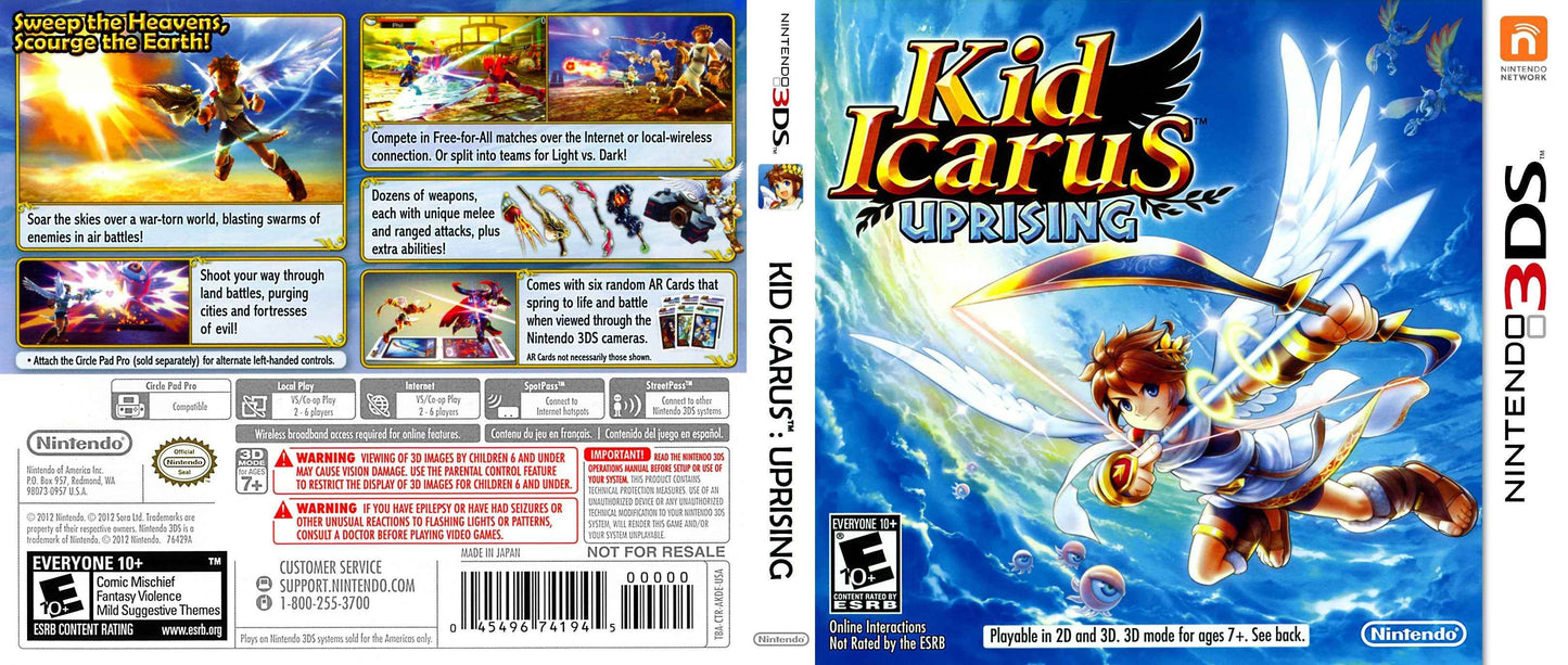 Kid Icarus Uprising Cover Art - WOI Solutions