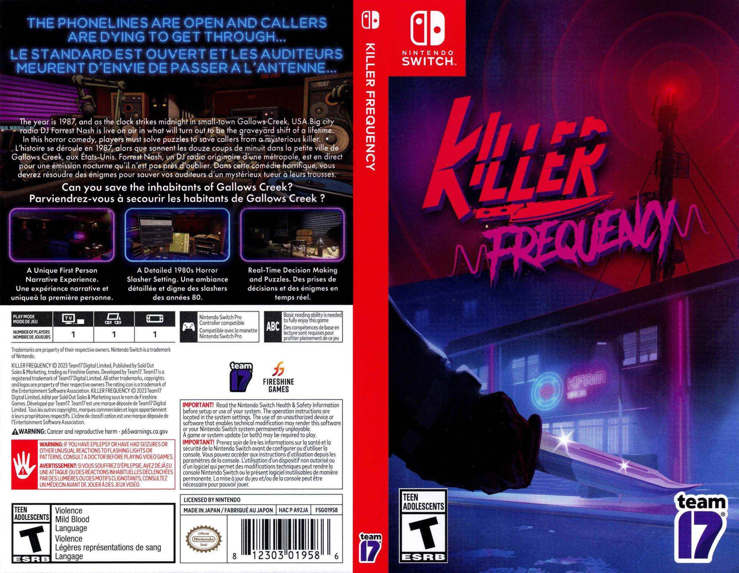 Killer Frequency Cover Art - WOI Solutions