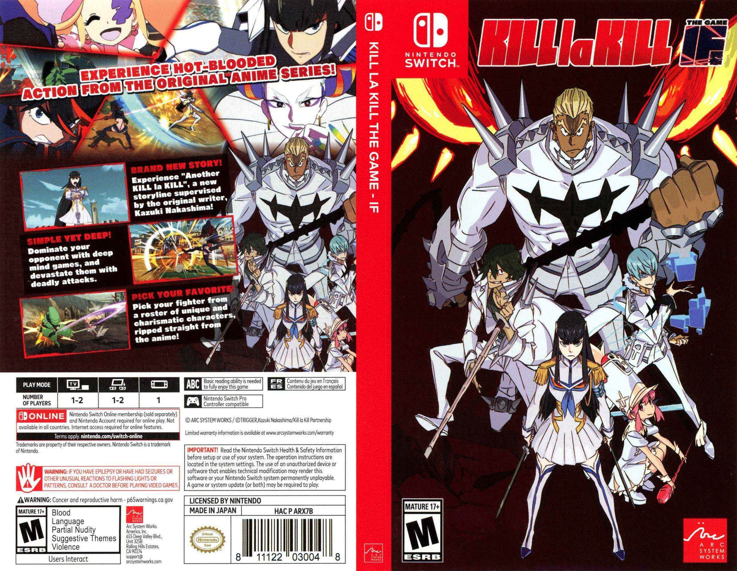 Kill la Kill The Game IF Cover Art - WOI Solutions