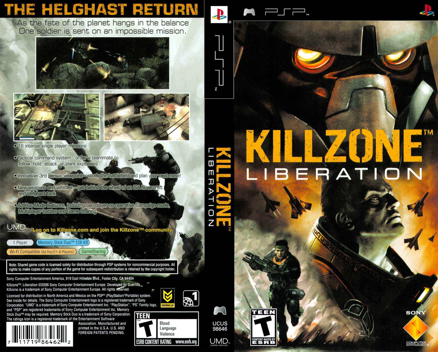 Killzone Liberation Cover Art - WOI Solutions