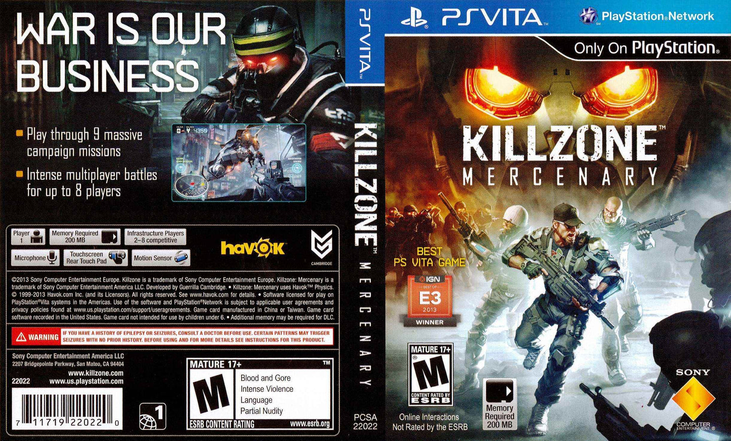 Killzone Mercenary Cover Art - WOI Solutions