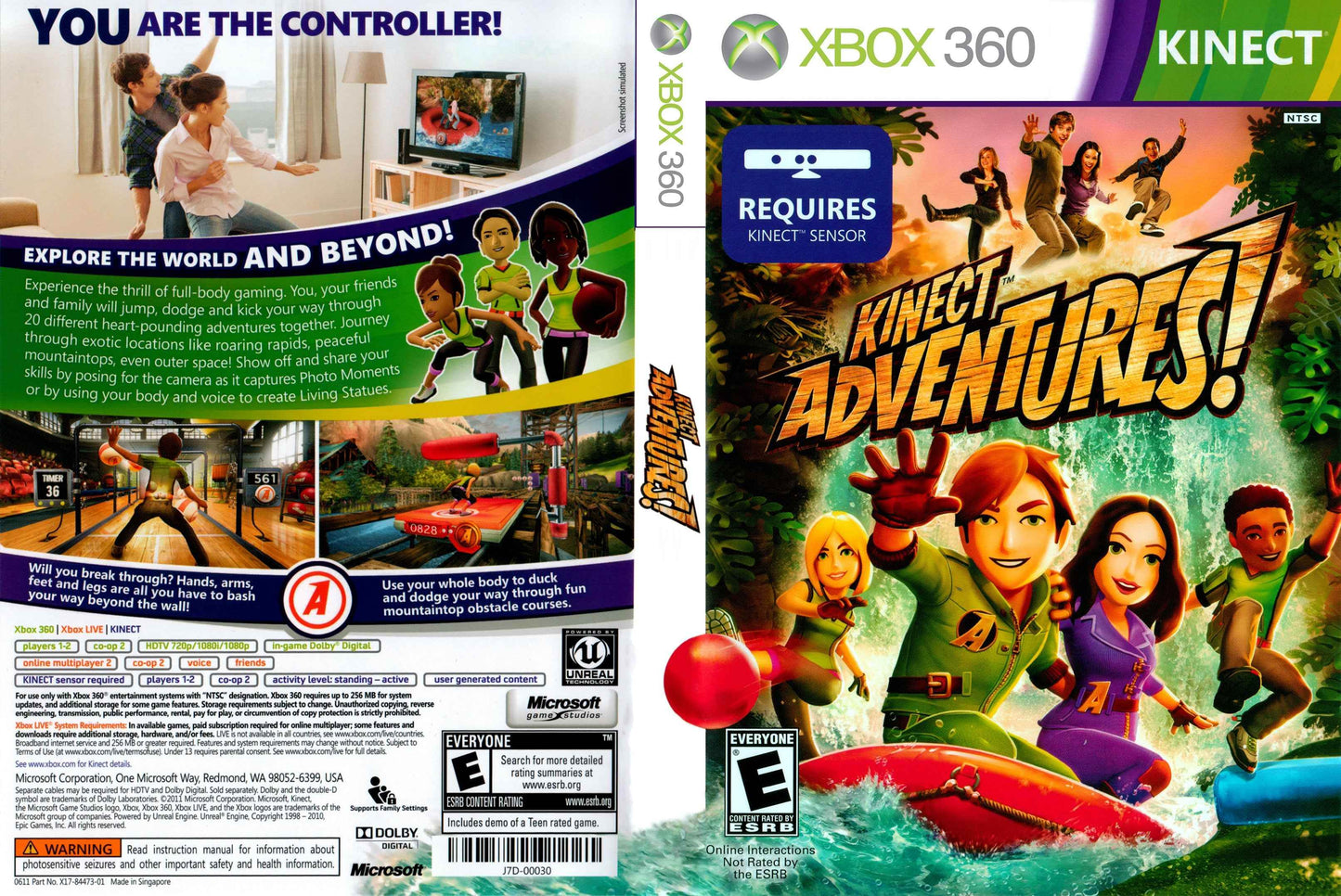 Kinect Adventures! Cover Art - WOI Solutions