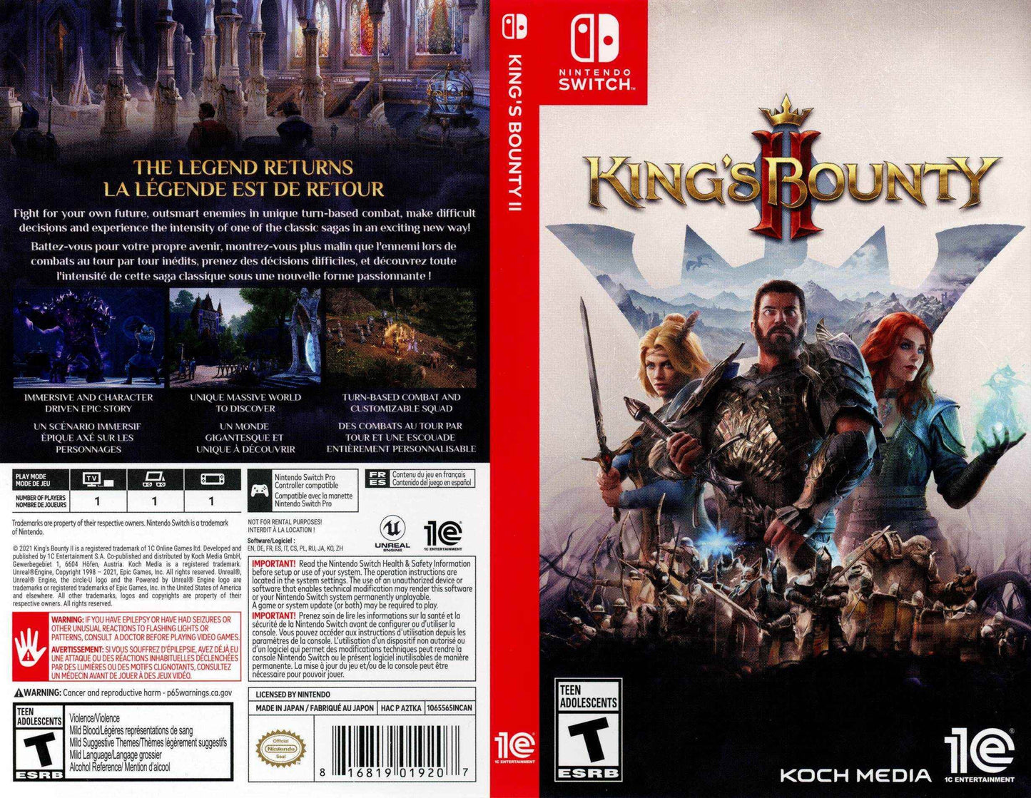 King's Bounty II Cover Art - WOI Solutions