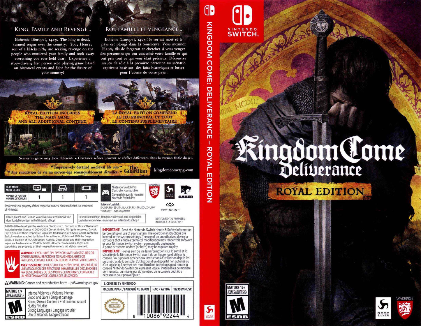 Kingdom Come Deliverance Royal Edition Cover Art - WOI Solutions