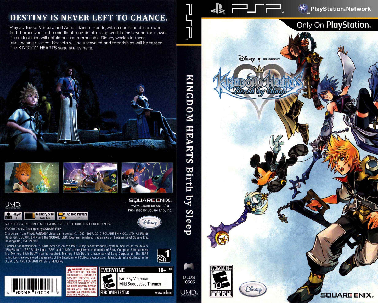 Kingdom Hearts Birth By Sleep Cover Art - WOI Solutions