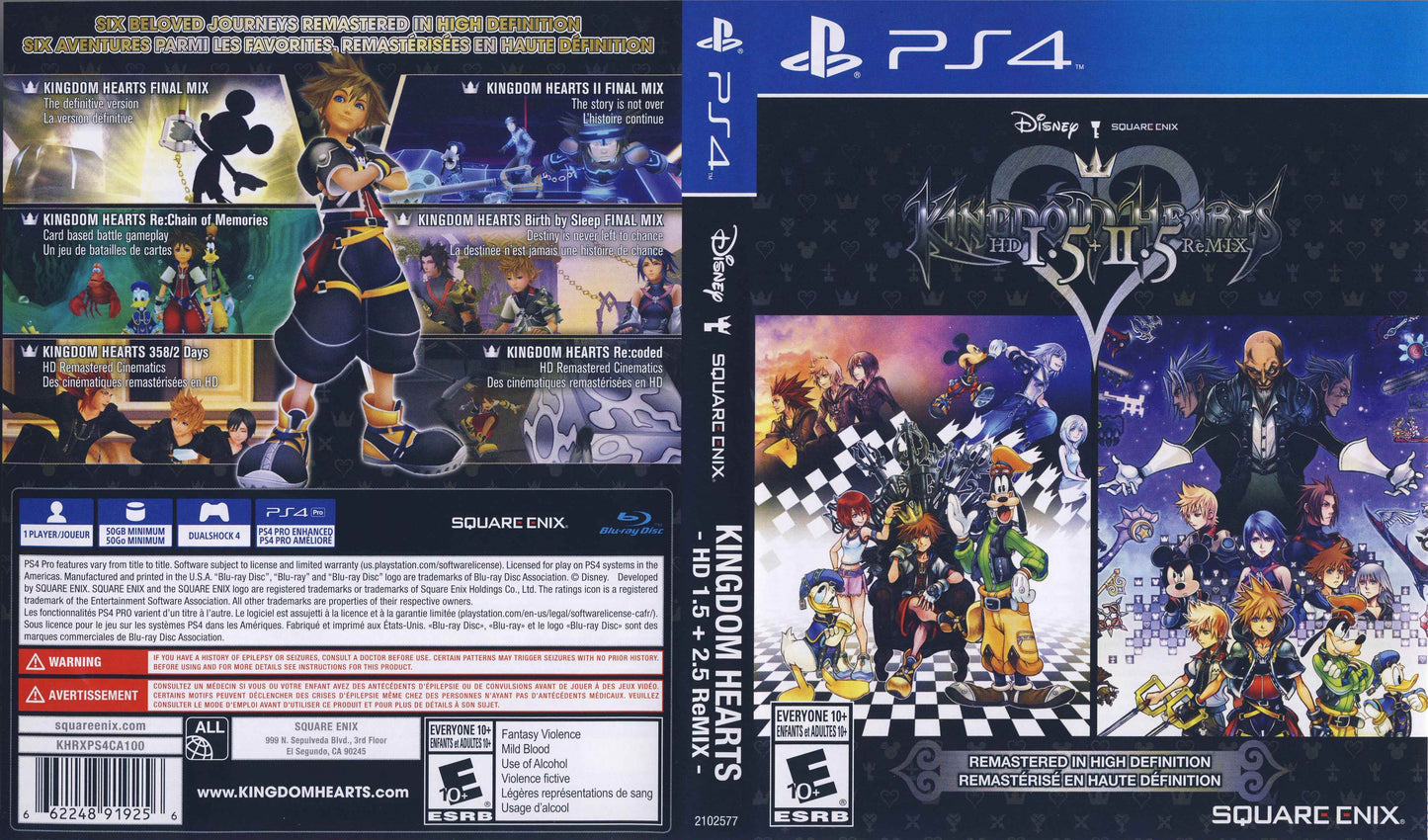 Kingdom Hearts HD 1.5 + 2.5 Remix Cover Art - WOI Solutions