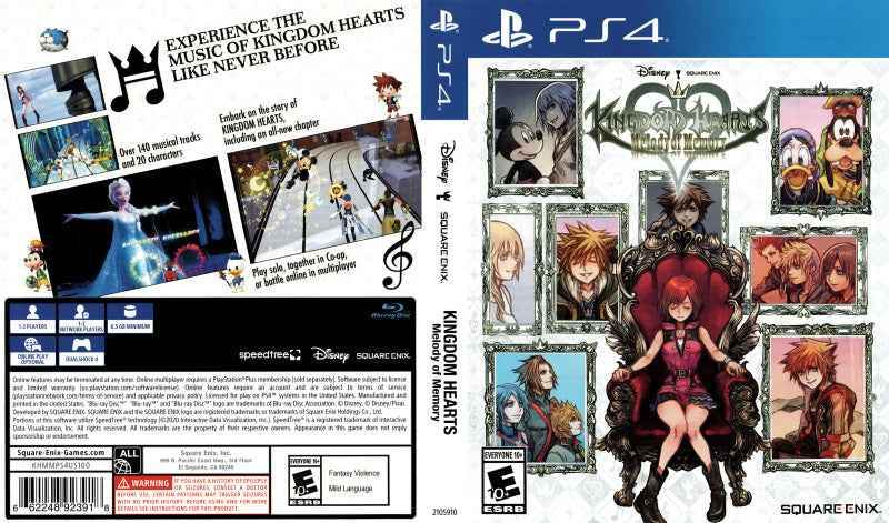 Kingdom Hearts Melody of Memory Cover Art - WOI Solutions