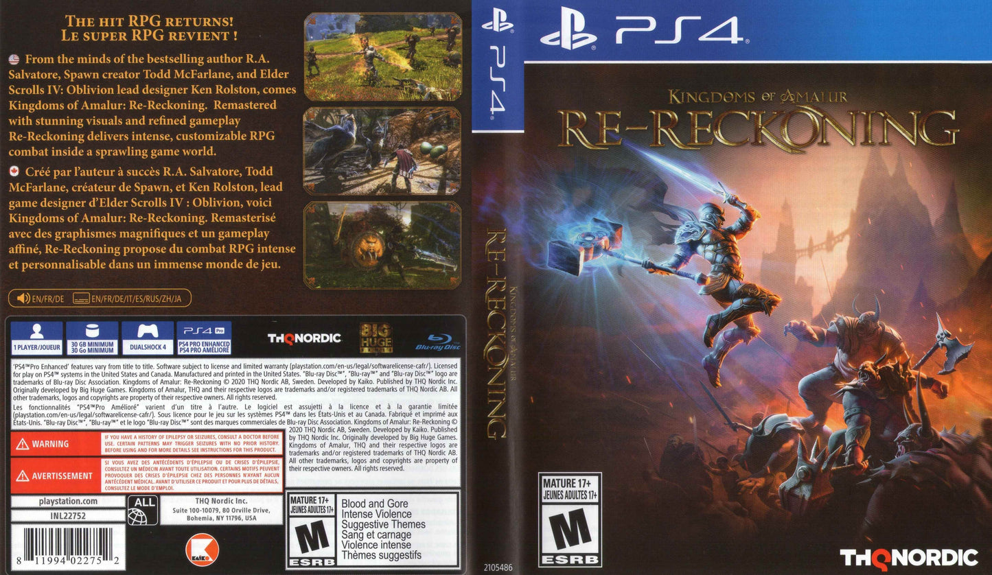 Kingdoms of Amalur Re-Reckoning Cover Art - WOI Solutions