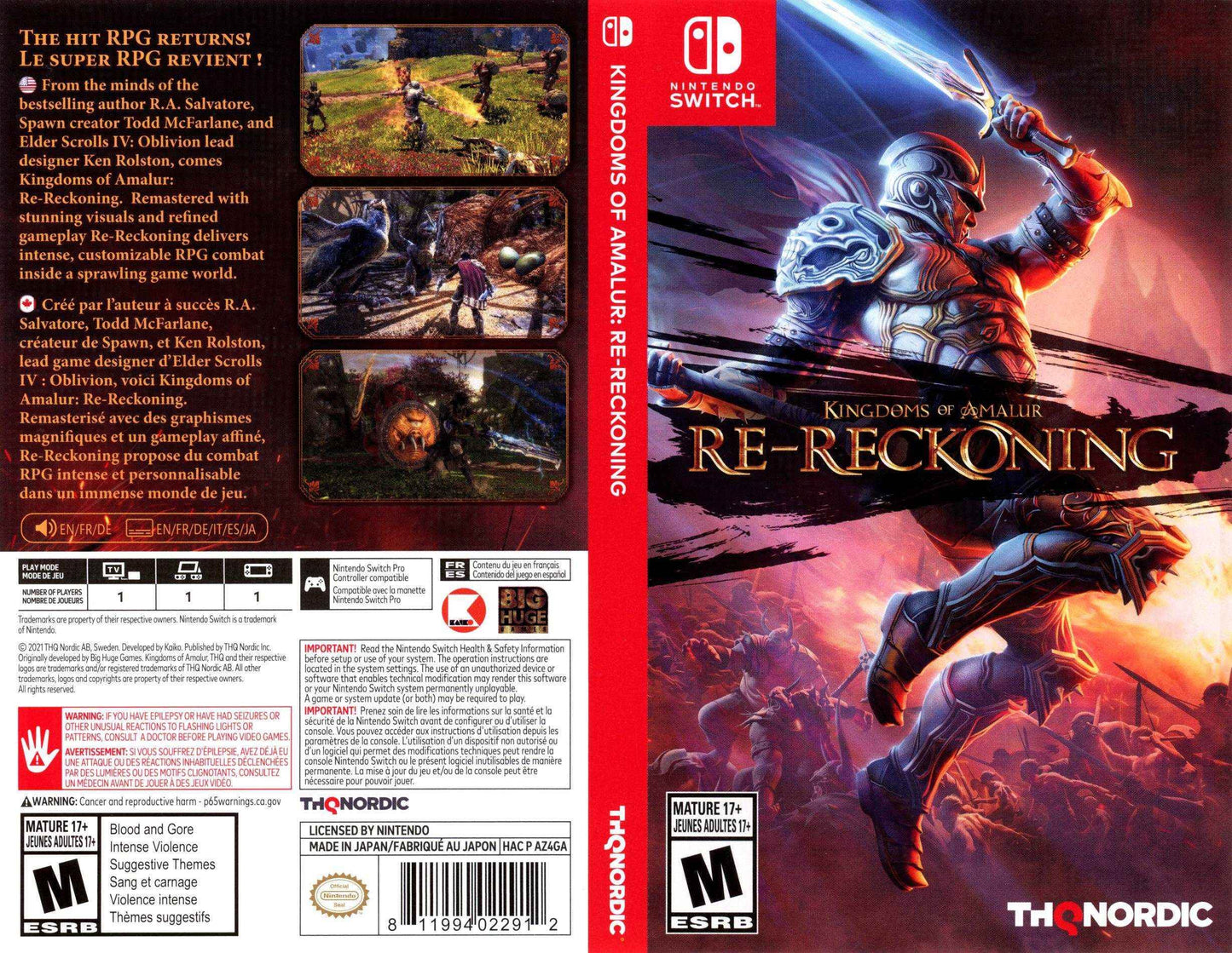 Kingdoms of Amalur Re-Reckoning Cover Art - WOI Solutions