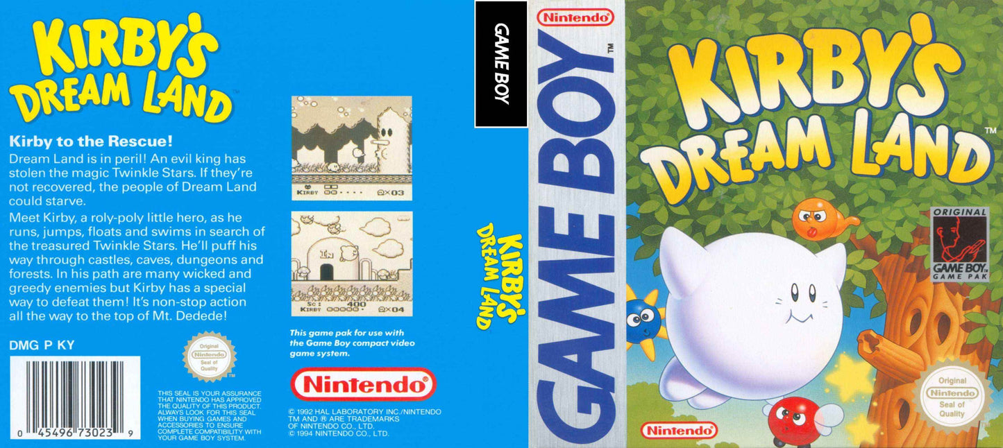 Kirby's Dream Land Cover Art - WOI Solutions