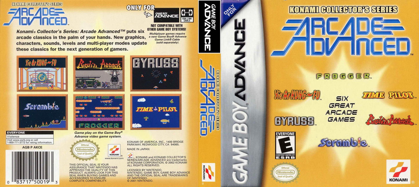 Konami Collector's Series Arcade Advanced Cover Art - WOI Solutions