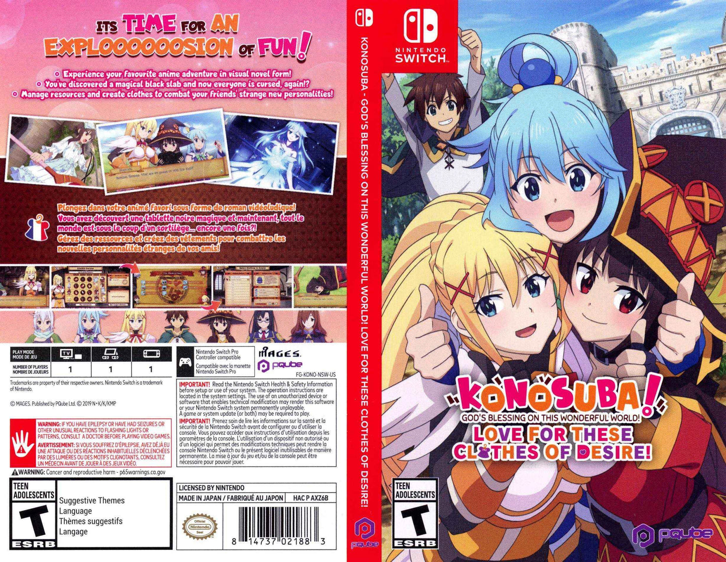 Konosuba God's Blessing on this Wonderful World! Love for These Clothes of Desire! Cover Art - WOI Solutions