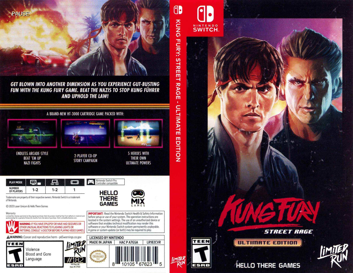 Kung Fury Street Rage Ultimate Edition Cover Art - WOI Solutions