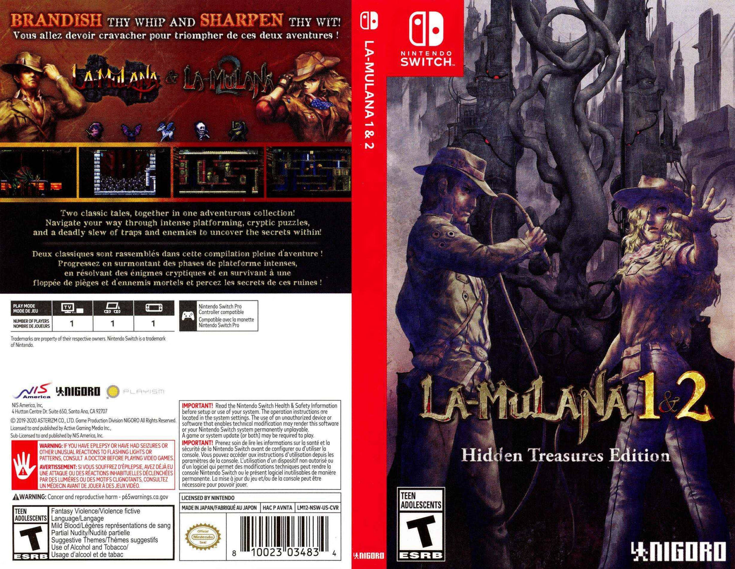 La-Mulana 1 & 2 Cover Art - WOI Solutions