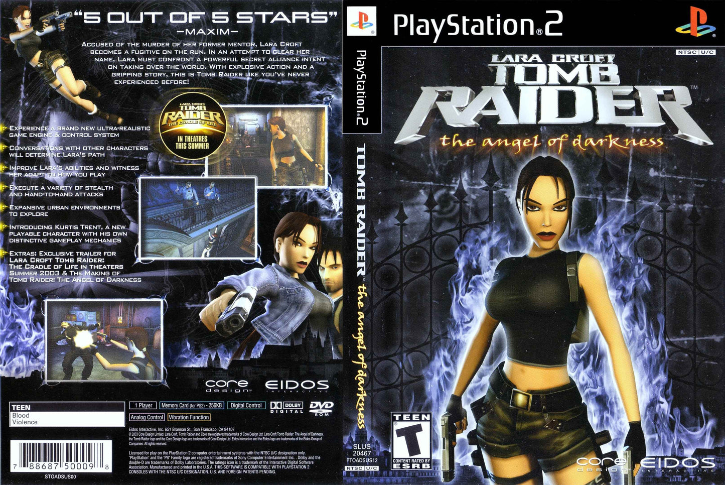 Lara Croft Tomb Raider The Angel Of Darkness Cover Art - WOI Solutions