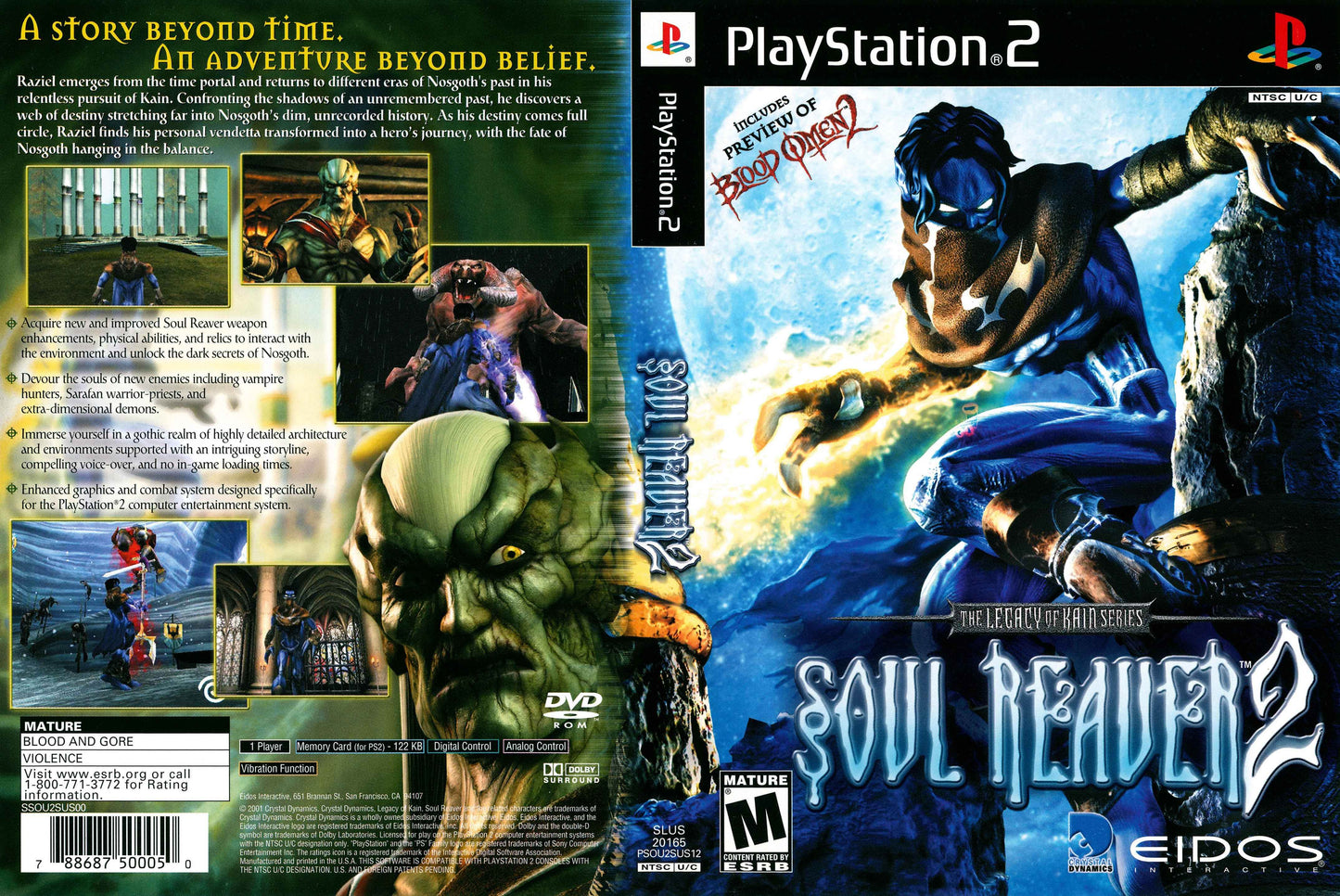 Legacy of Kain Soul Reaver 2 Cover Art - WOI Solutions