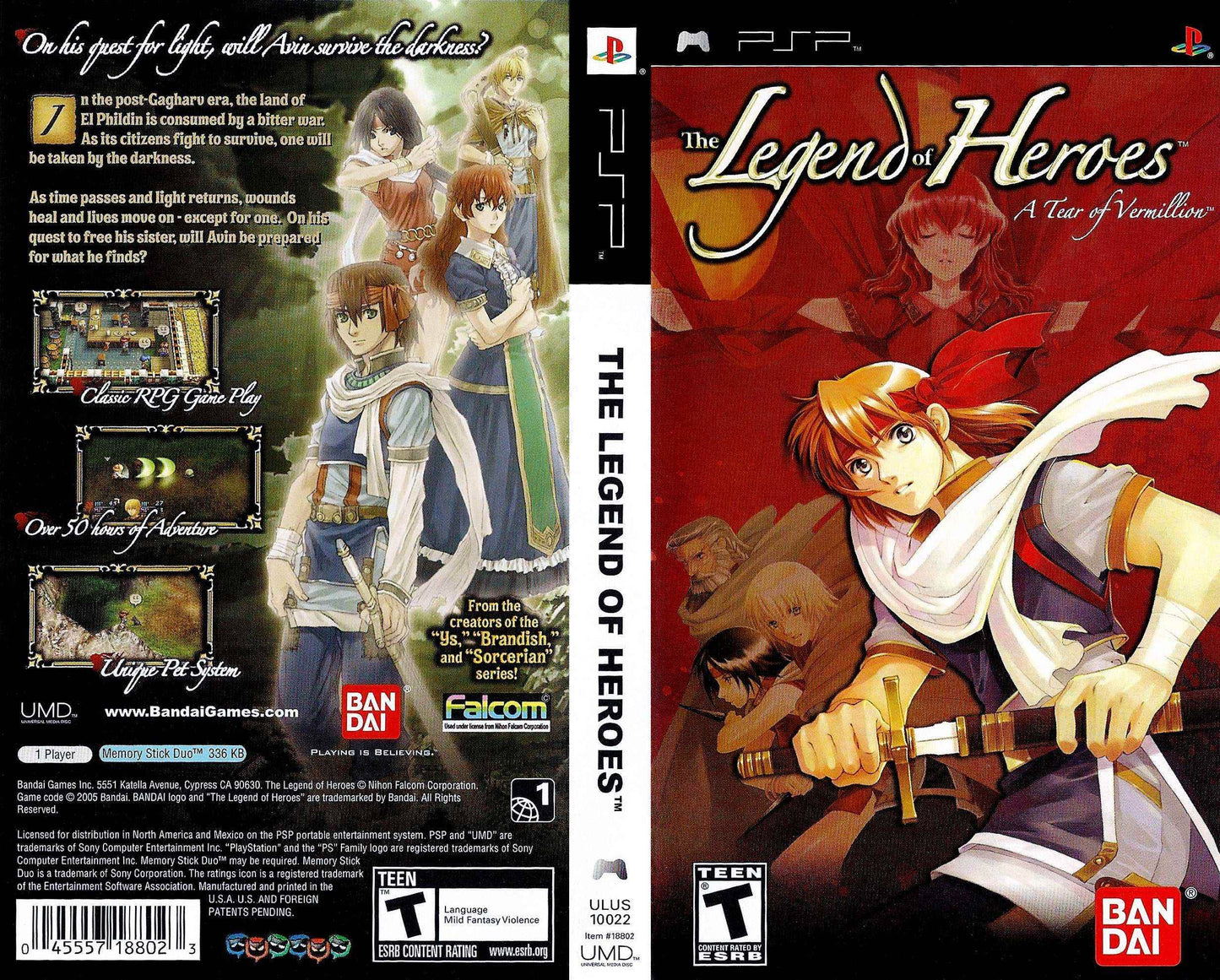 Legend of Heroes, The A Tear of Vermillion Cover Art - WOI Solutions