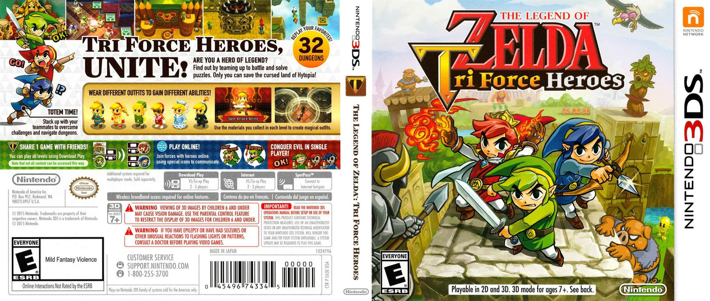 Legend of Zelda Tri Force Heroes, The Cover Art - WOI Solutions