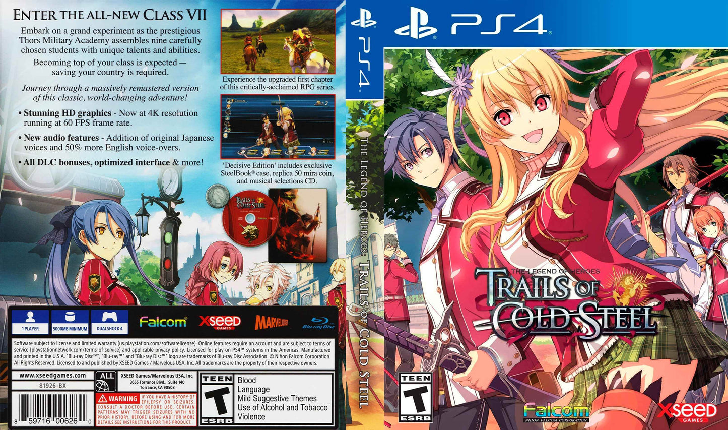 Legend of Heroes Trails of Cold Steel, The Cover Art - WOI Solutions
