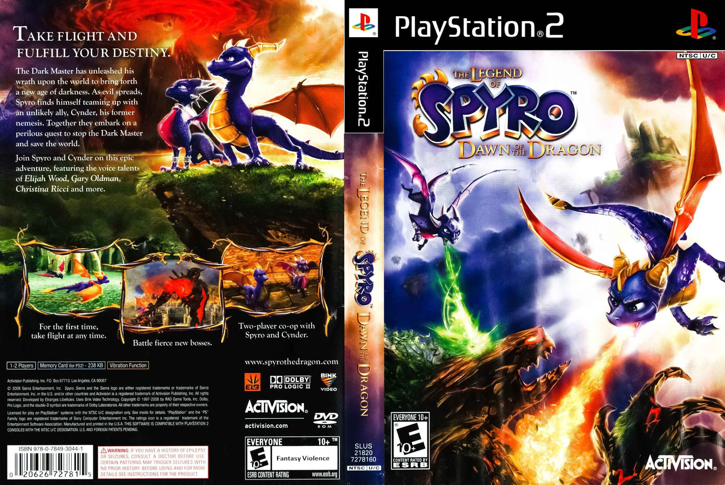 Legend of Spyro Dawn of the Dragon, The Cover Art - WOI Solutions