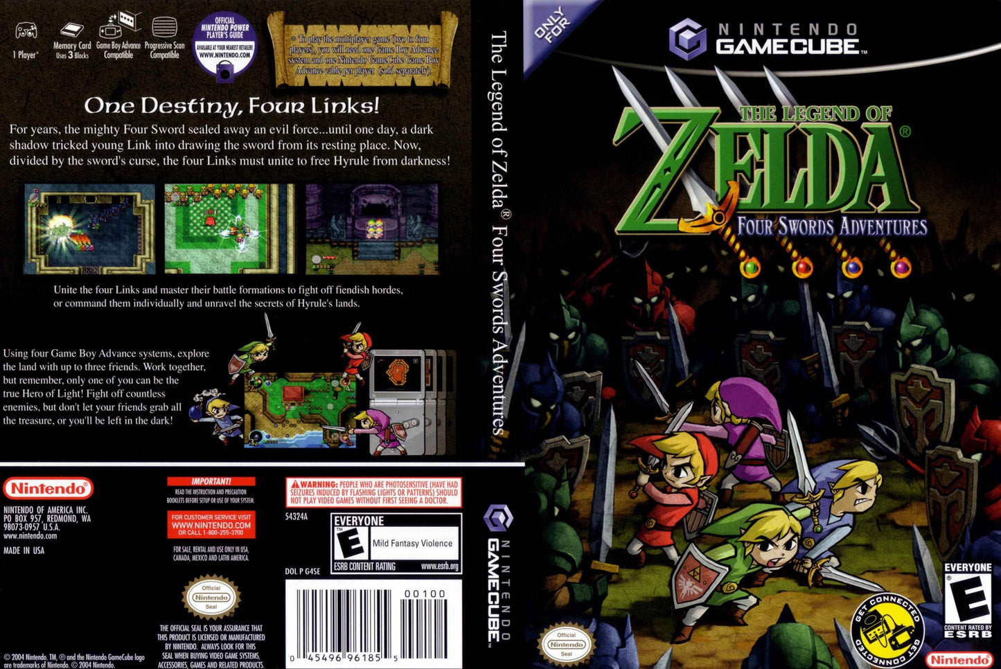 Legend of Zelda Four Swords Adventures, The Cover Art - WOI Solutions