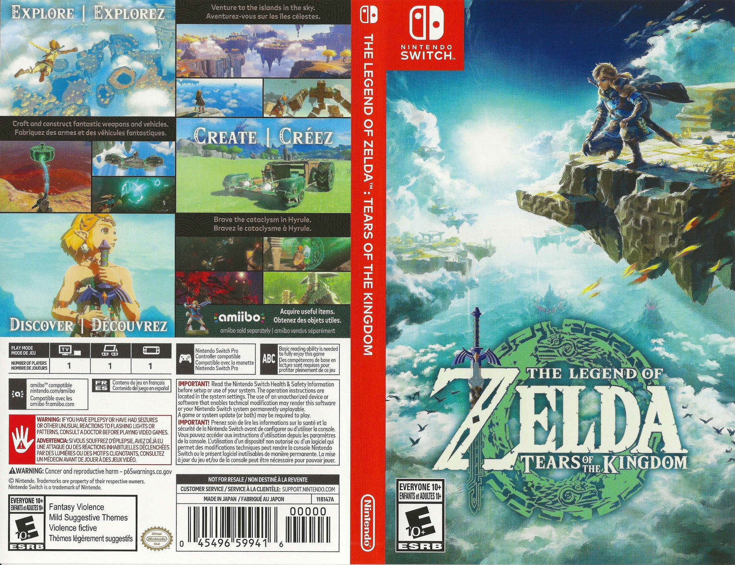 Legend of Zelda Tears of the Kingdom, The Cover Art - WOI Solutions