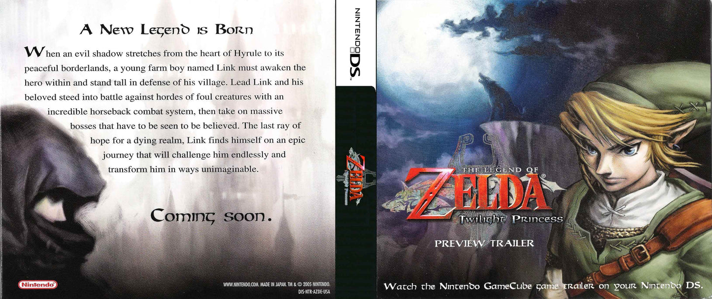 Legend of Zelda Twilight Princess Preview Trailer, The Cover Art - WOI Solutions