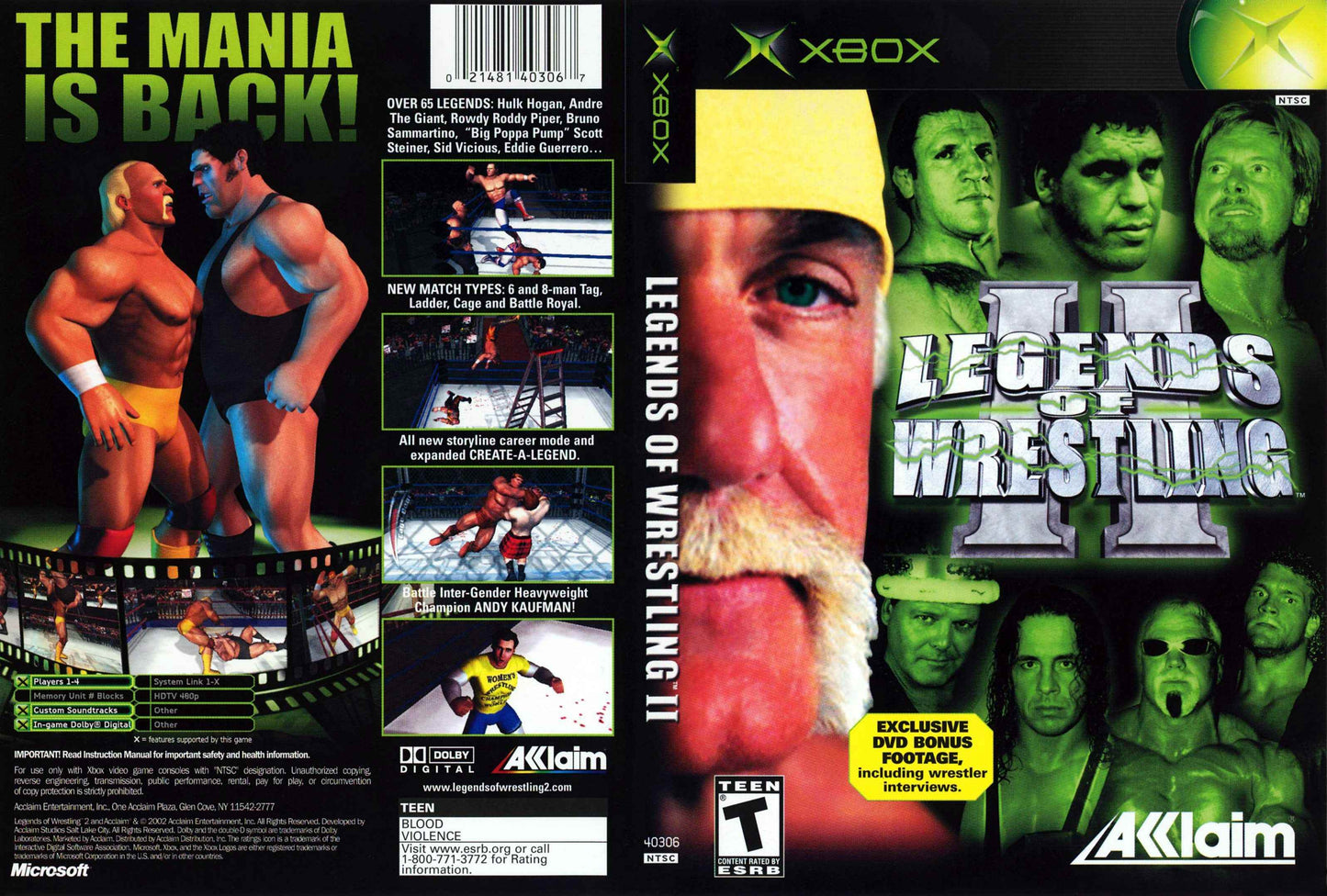 Legends of Wrestling II Cover Art - WOI Solutions