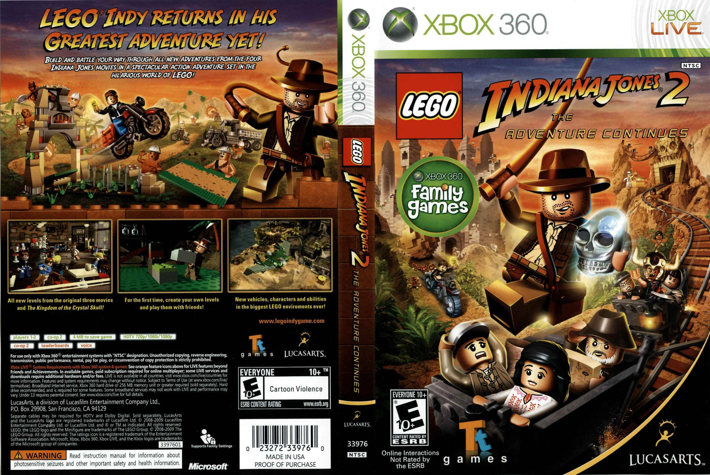 Lego Indiana Jones 2 The Adventure Continues Cover Art - WOI Solutions