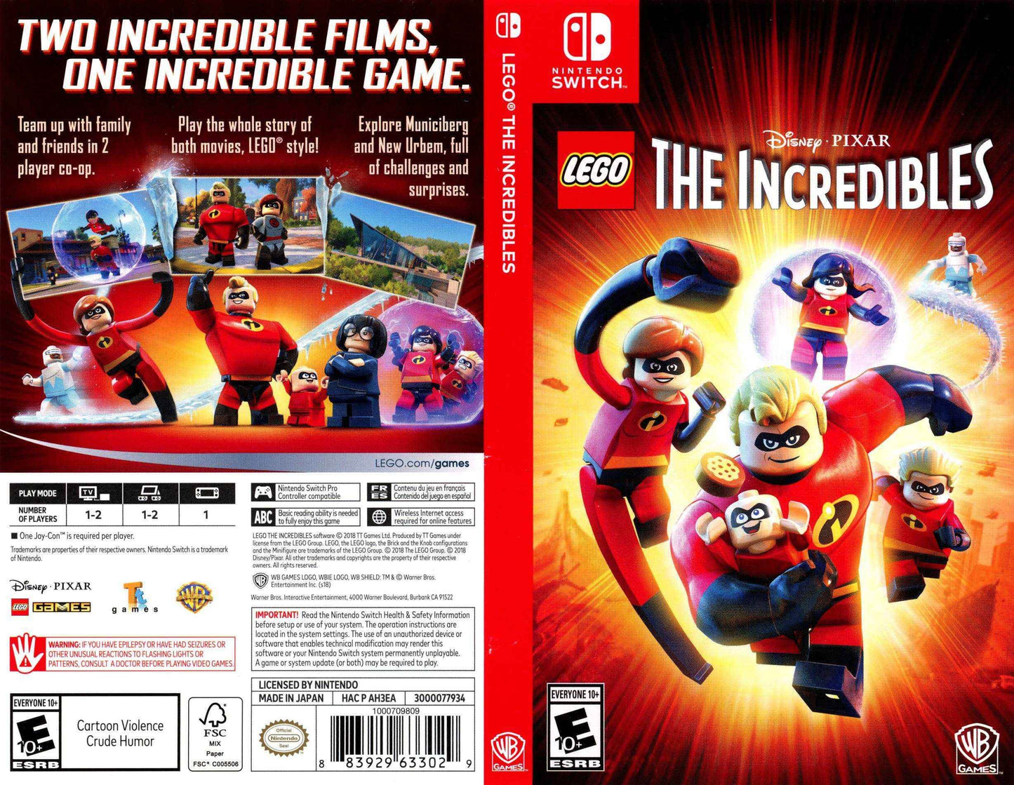 Lego The Incredibles Cover Art - WOI Solutions