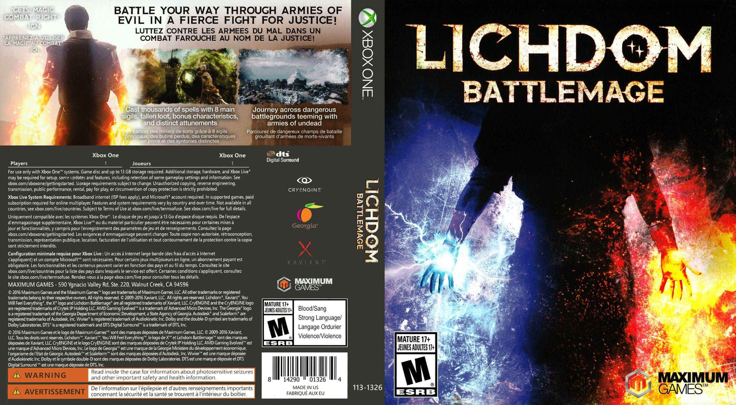 Lichdom Battlemage Cover Art - WOI Solutions