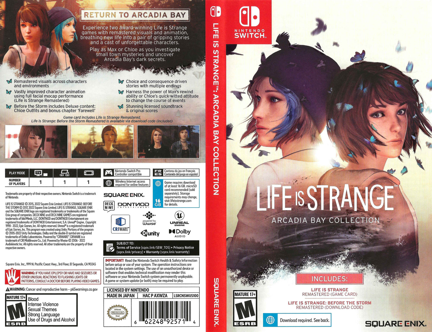 Life is Strange Arcadia Bay Collection Cover Art - WOI Solutions