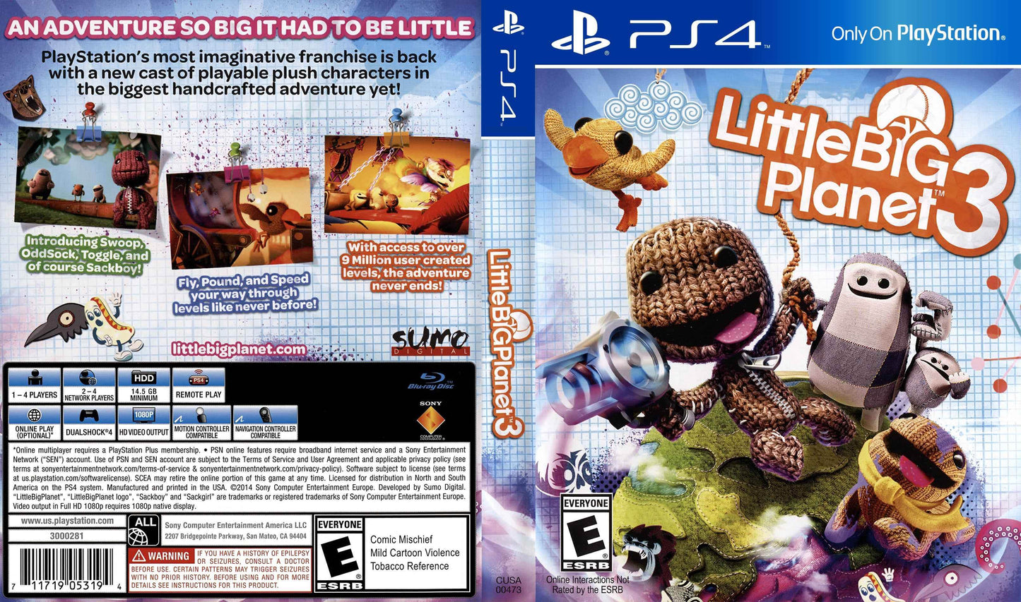 LittleBigPlanet 3 Cover Art - WOI Solutions