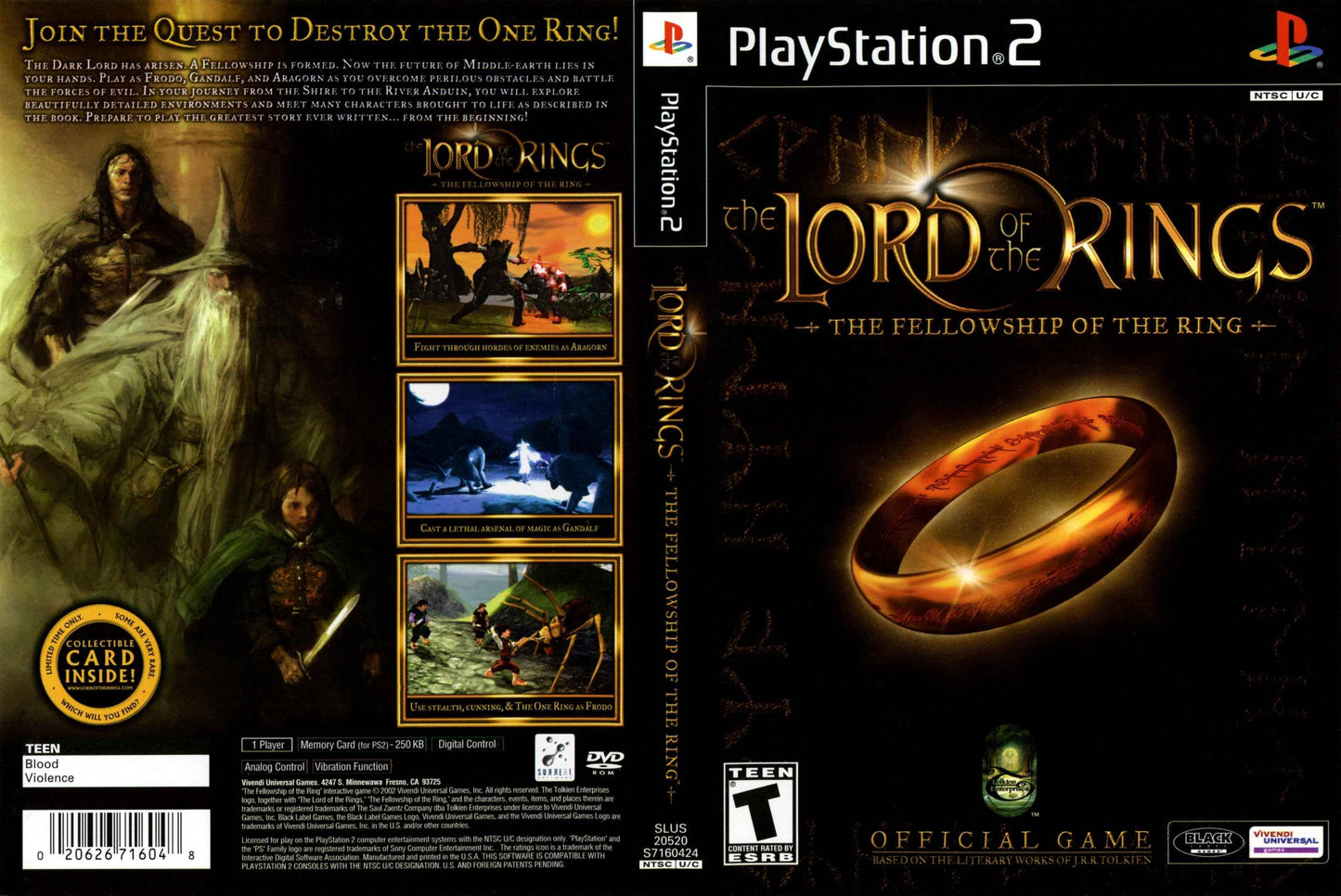 Lord Of The Rings The Fellowship Of The Ring, The Cover Art - WOI Solutions